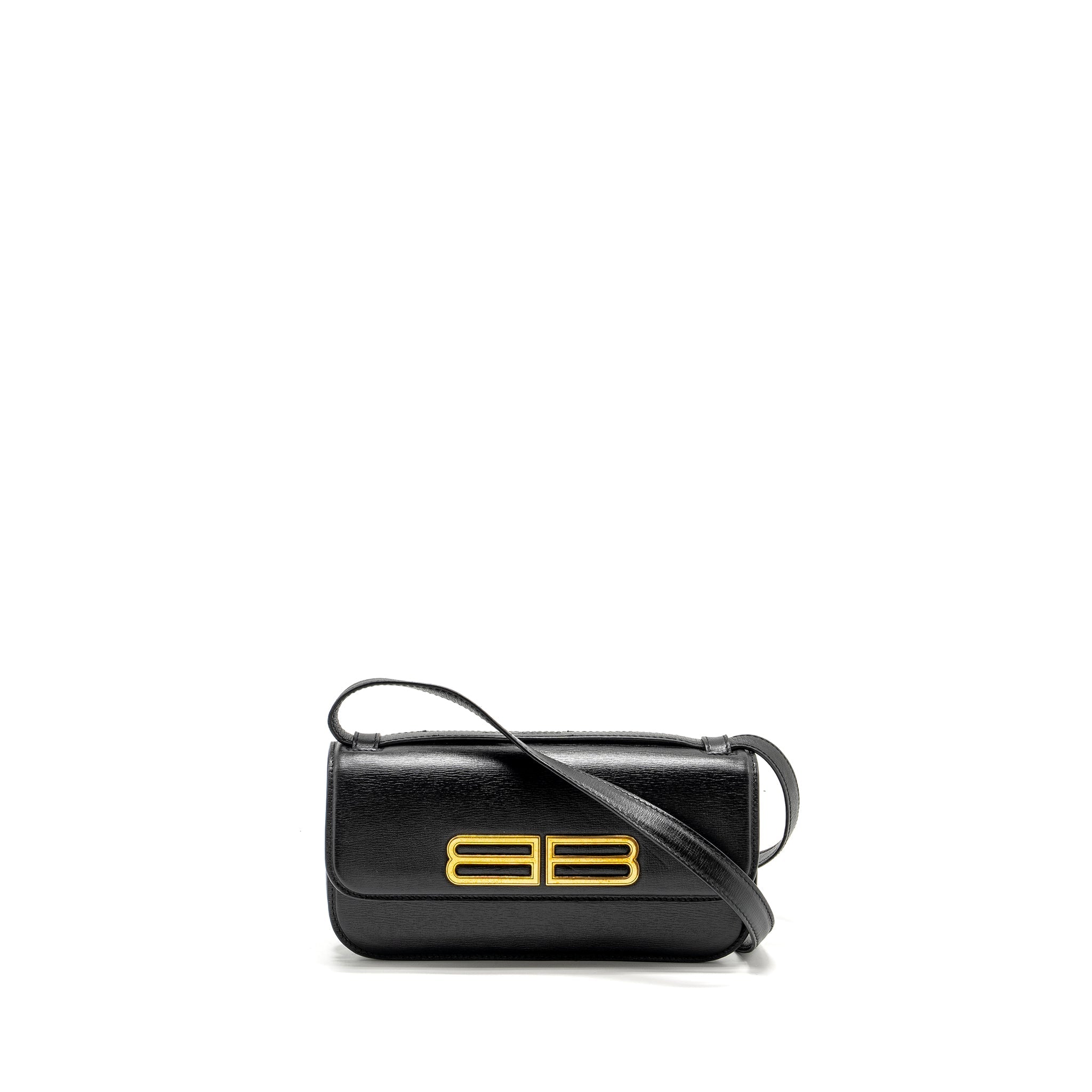 balenciaga-gossip-shoulder-bag-calfskin-black-ghw