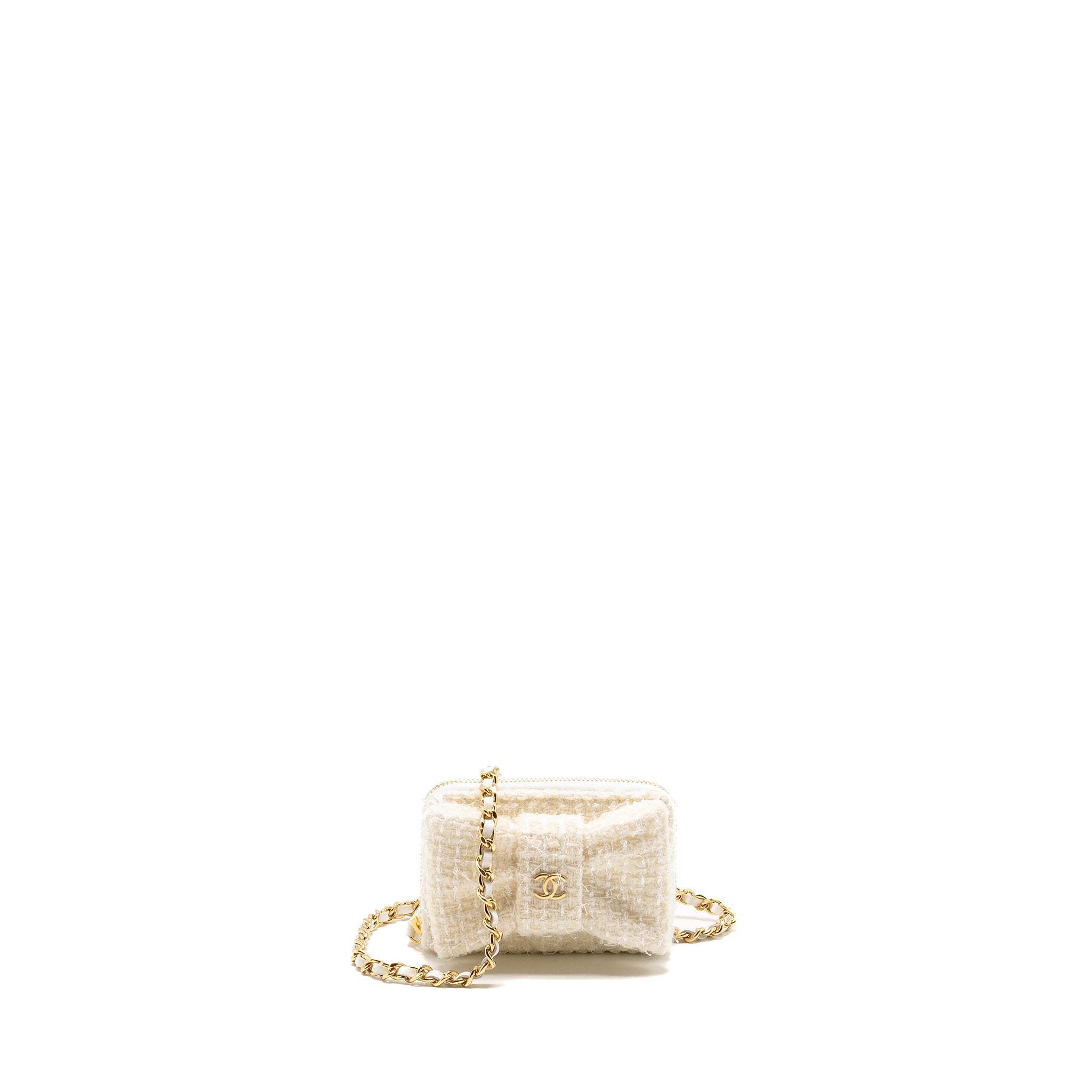 chanel-mini-bow-card-holder-with-chain-tweed-white-lghw-microchip