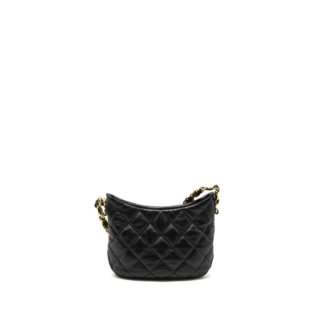 chanel-22k-hobo-shoulder-bag-lambskin-black-brushed-ghw-microchip