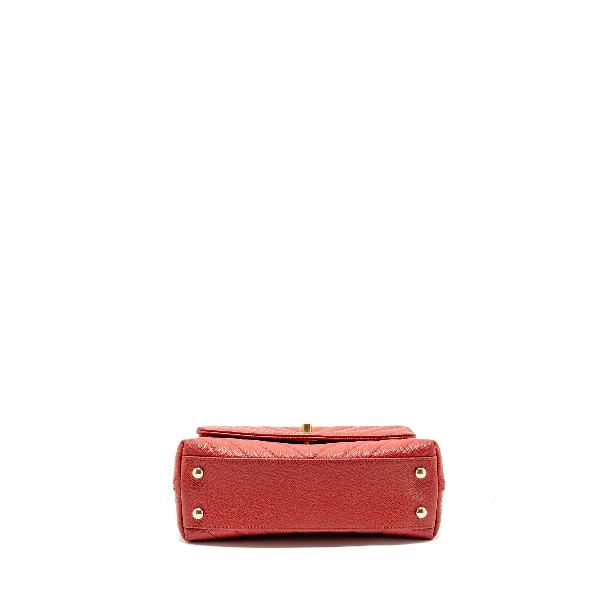 chanel-small-coco-handle-chevron-caviar-red-ghw-copy
