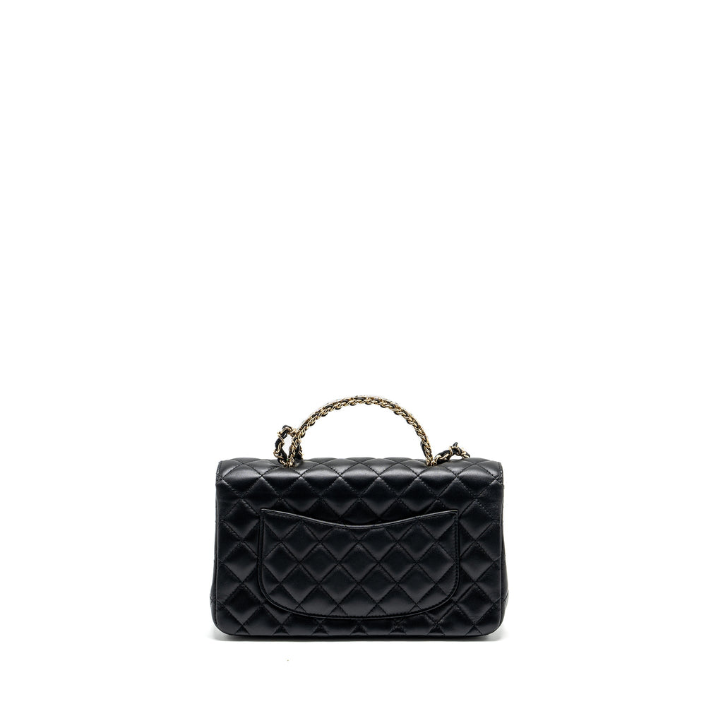 chanel-crystal-detailed-top-handle-flap-bag-lambskin-black-ghw-microchip