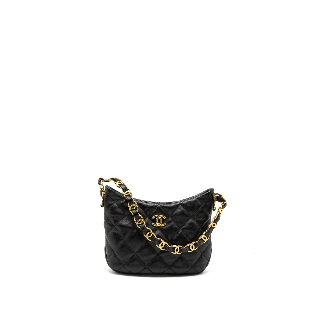 chanel-22k-hobo-shoulder-bag-lambskin-black-brushed-ghw-microchip
