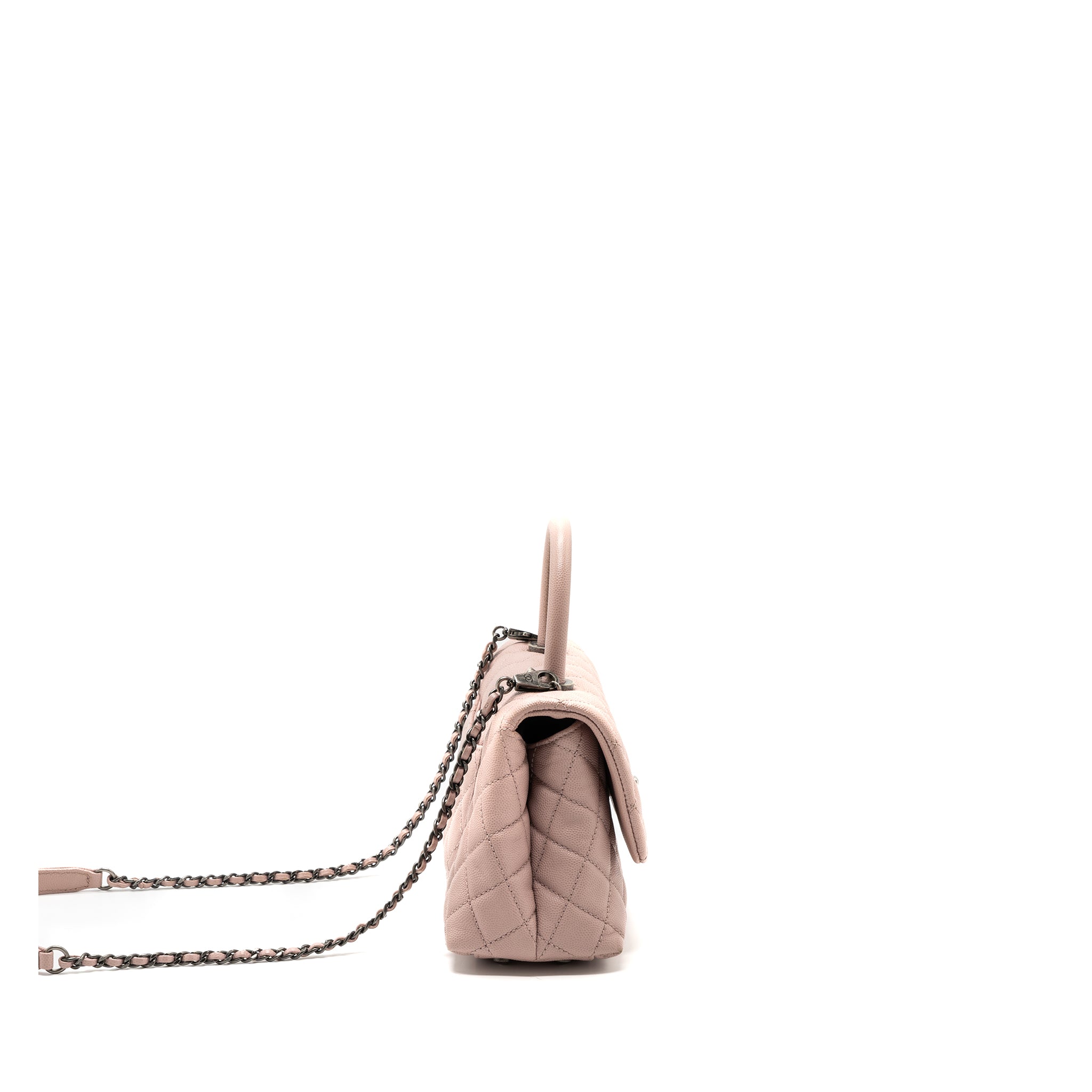 chanel-small-coco-handle-caviar-light-pink-ruthenium-hardware