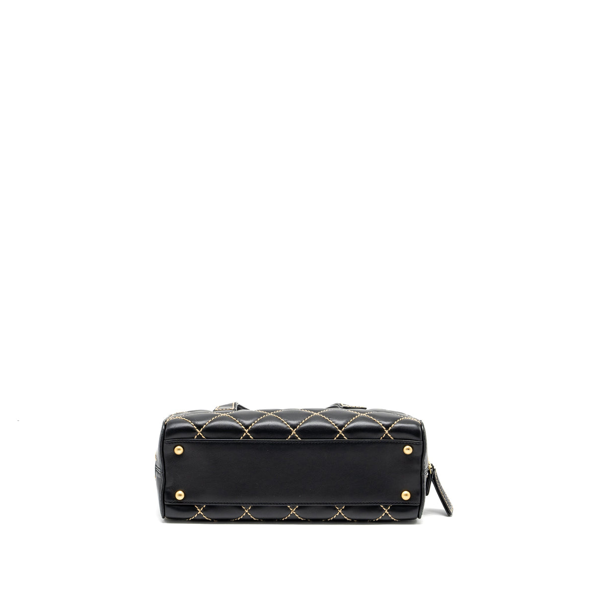 chanel-vintage-wild-stitch-zip-tote-bag-calfskin-black-ghw
