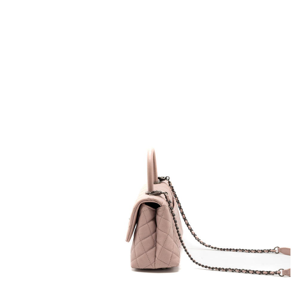 chanel-small-coco-handle-caviar-light-pink-ruthenium-hardware