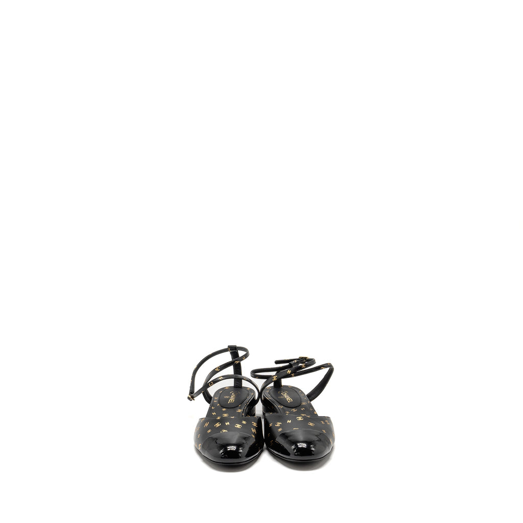 chanel-size-37-cc-logo-print-slingbacks-lambskin-patent-calfskin-black-gold-ghw
