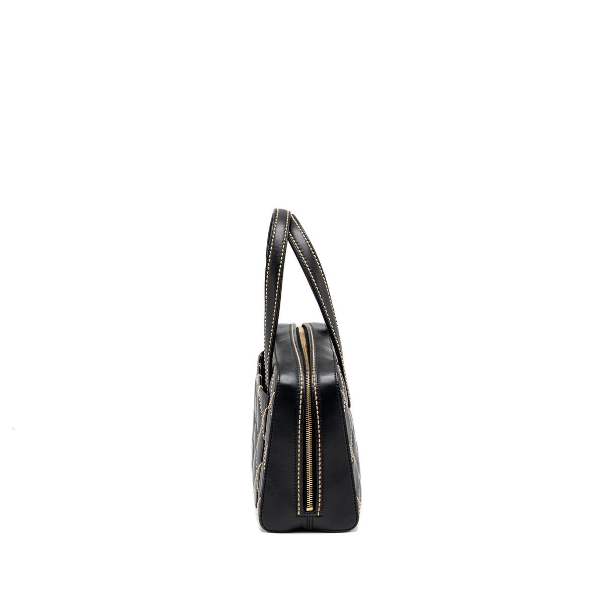 chanel-vintage-wild-stitch-zip-tote-bag-calfskin-black-ghw