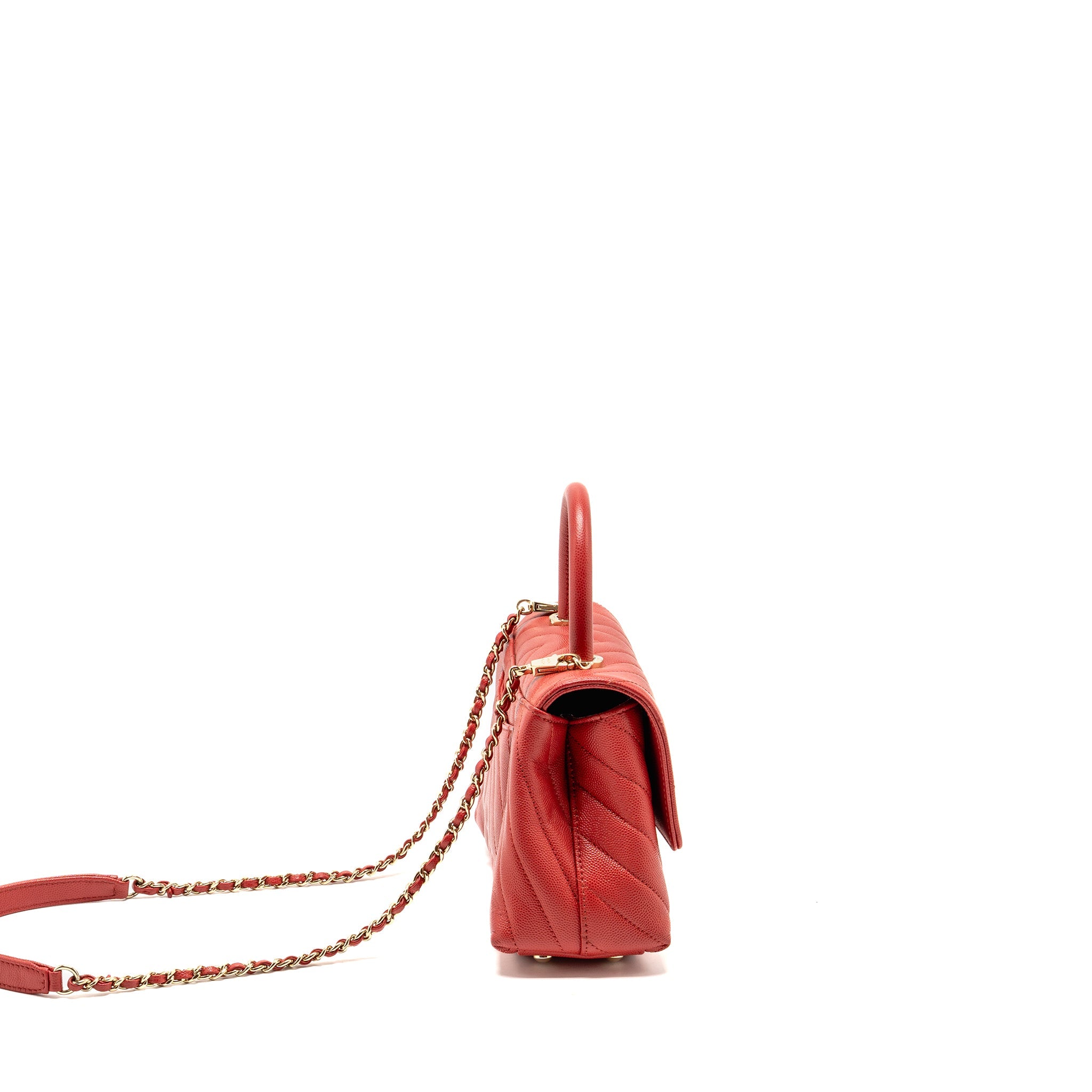 chanel-small-coco-handle-chevron-caviar-red-ghw-copy