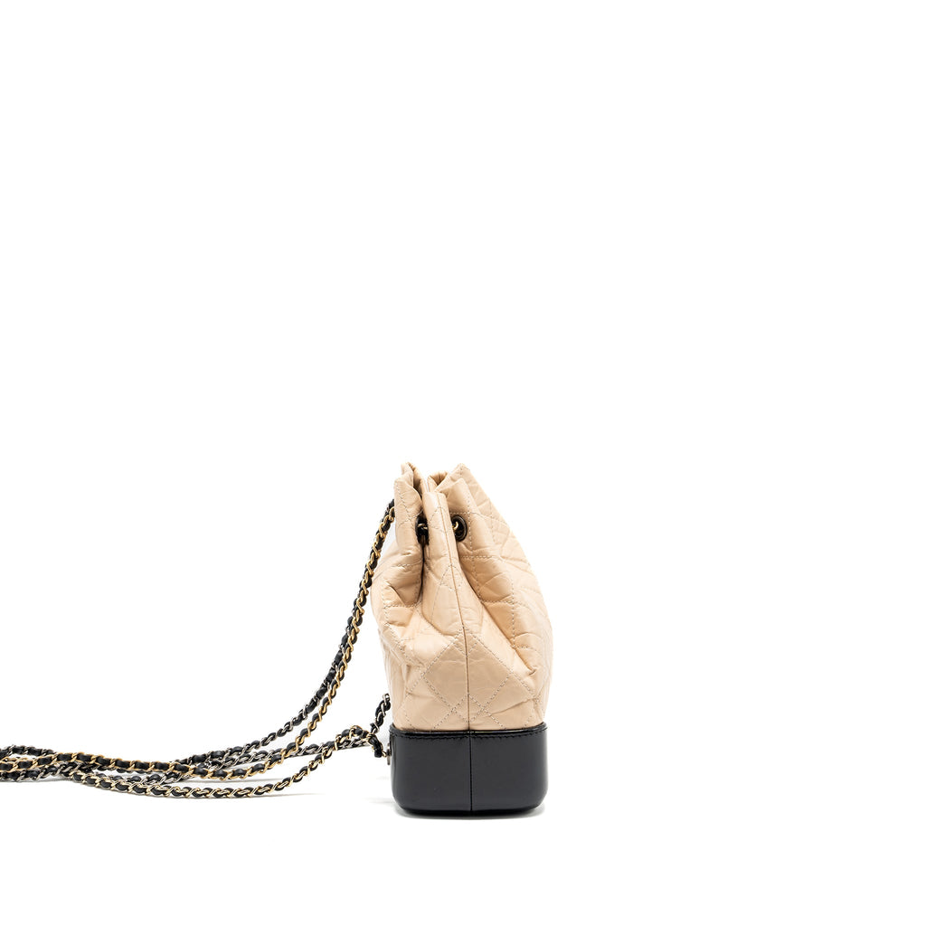 chanel-small-gabrielle-backpack-aged-calfskin-beige-black-multicolour-hardware