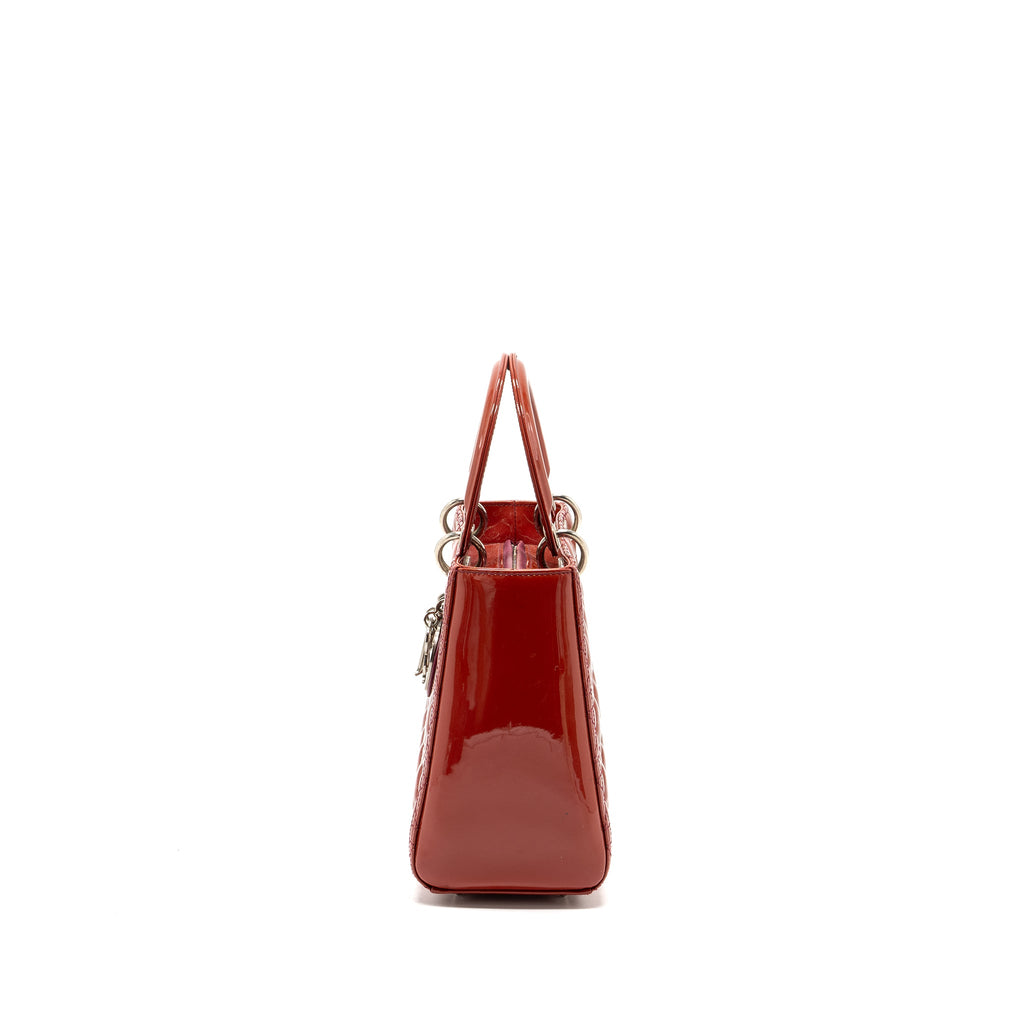 dior-medium-lady-dior-patent-leather-dark-pink-shw