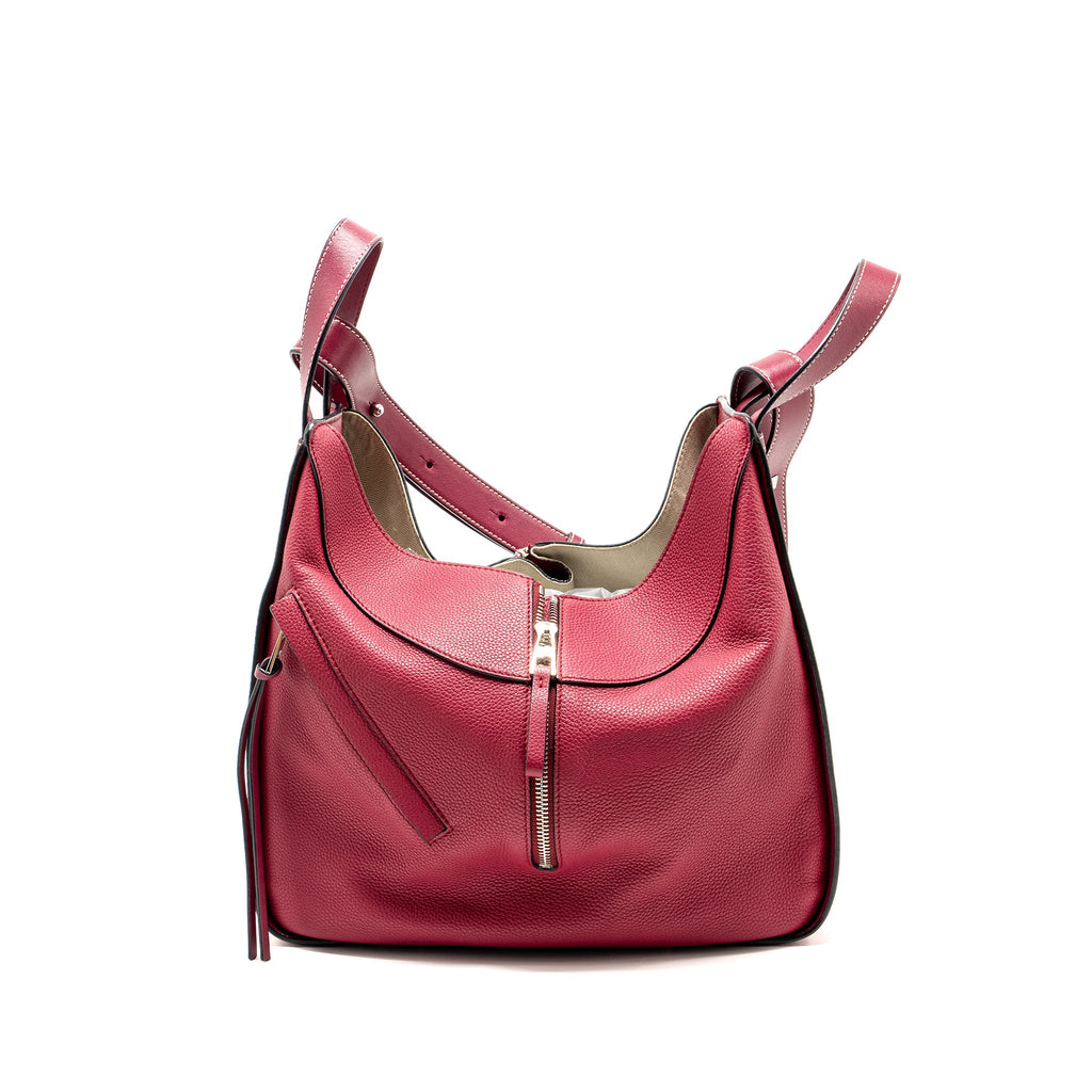 loewe-medium-hammock-bag-calfskin-raspberry-shw