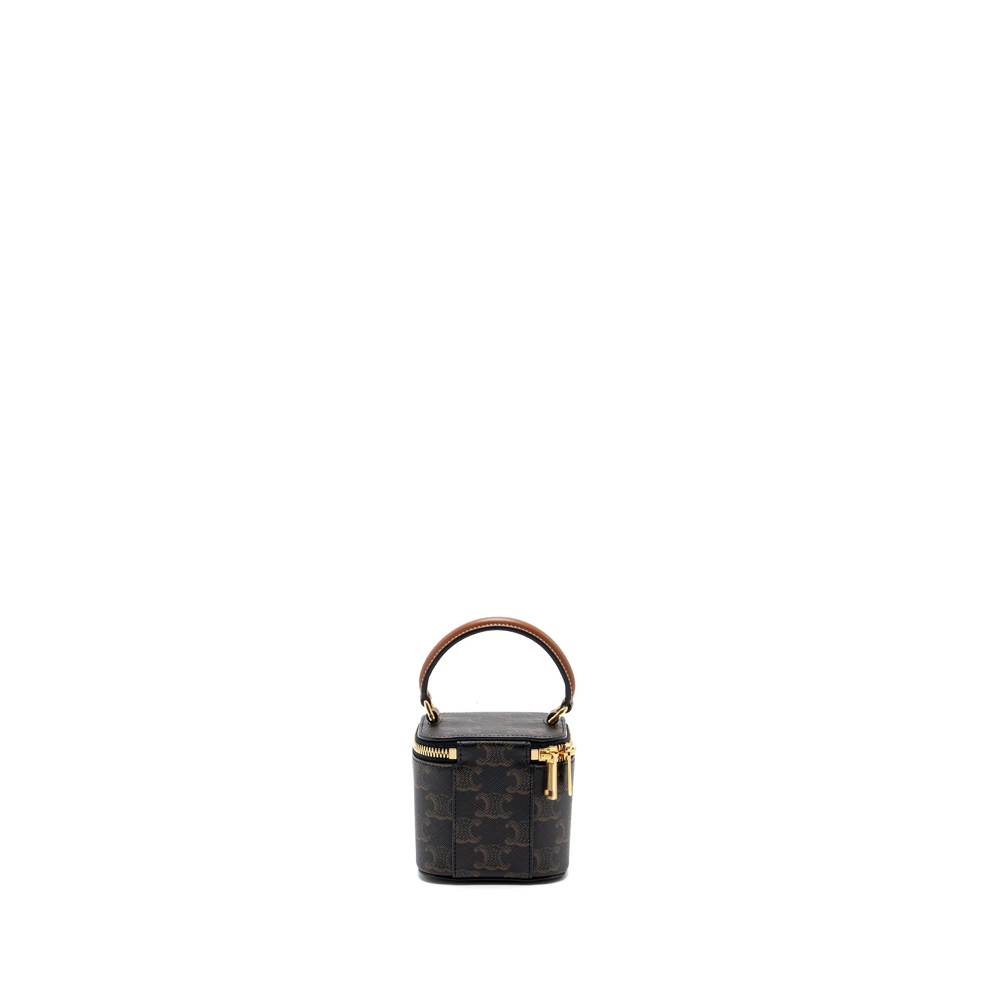 celine-mini-vanity-case-triomphe-canvas-calfskin-tan-ghw