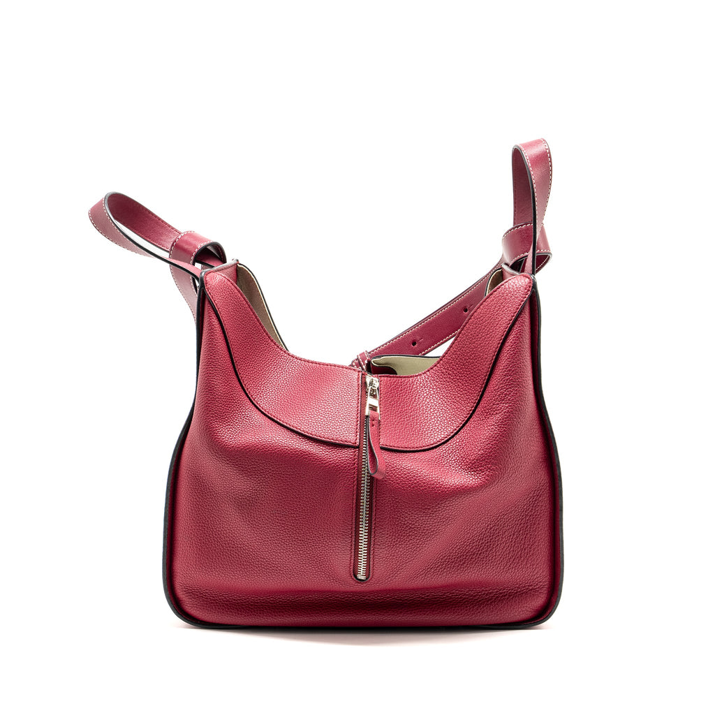 loewe-medium-hammock-bag-calfskin-raspberry-shw