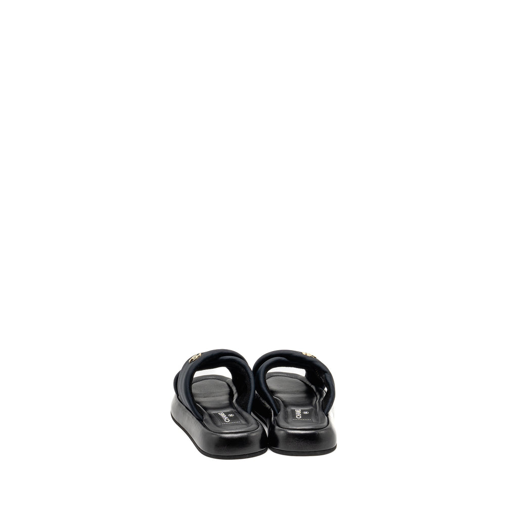 chanel-size-38-cc-puffy-mule-sandals-fabric-leather-black-ghw-copy-1