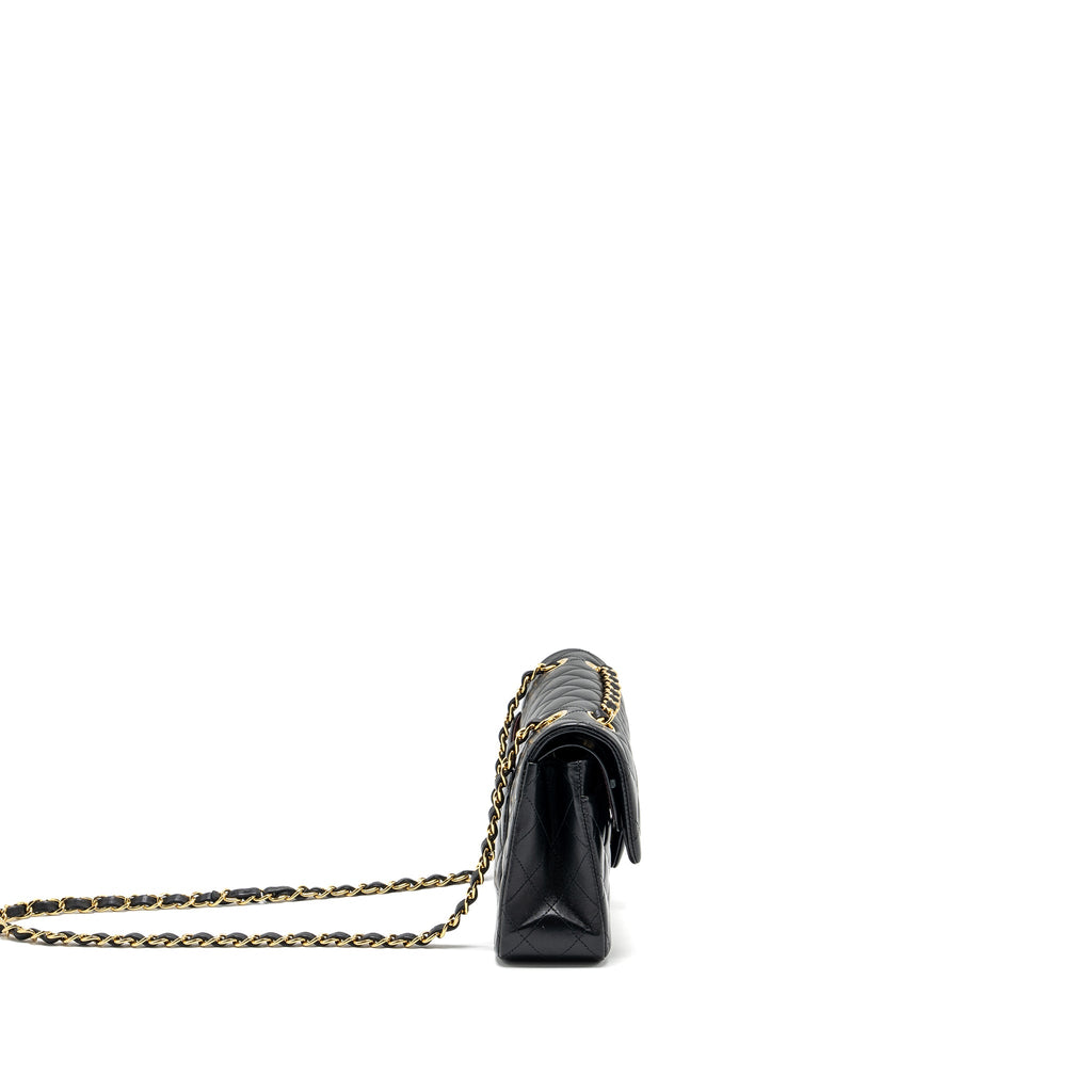 chanel-small-classic-double-flap-bag-lambskin-black-ghw-copy