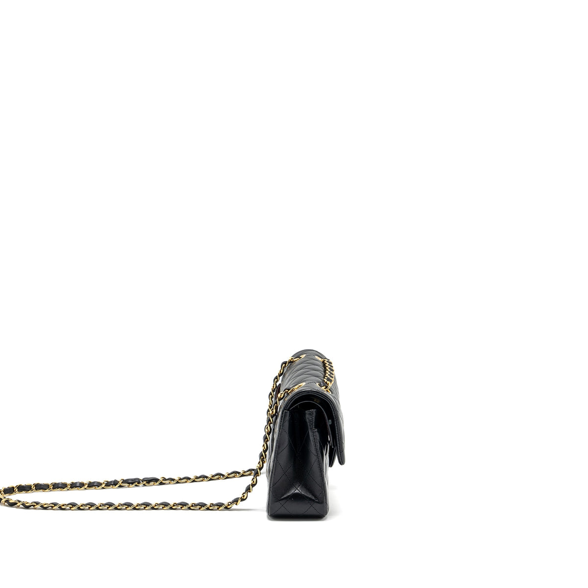 chanel-small-classic-double-flap-bag-lambskin-black-ghw-copy