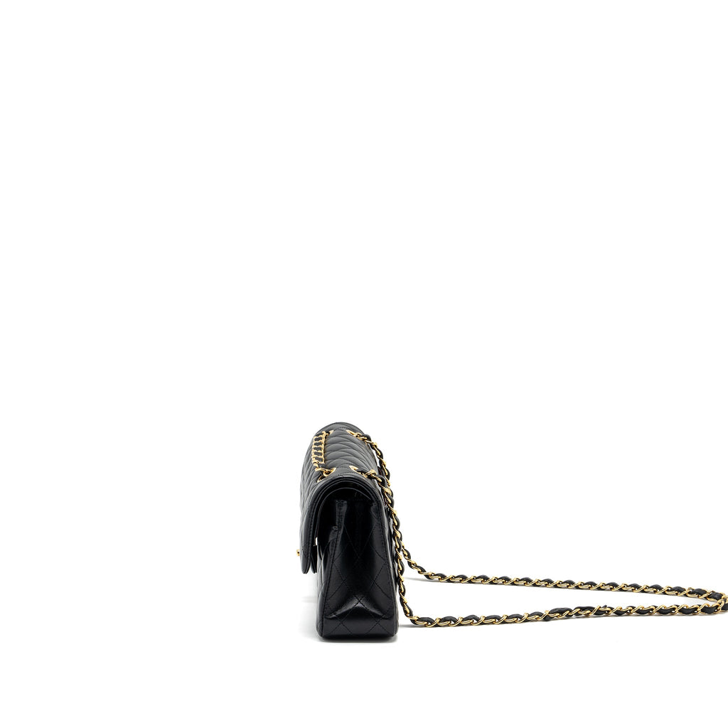 chanel-small-classic-double-flap-bag-lambskin-black-ghw-copy