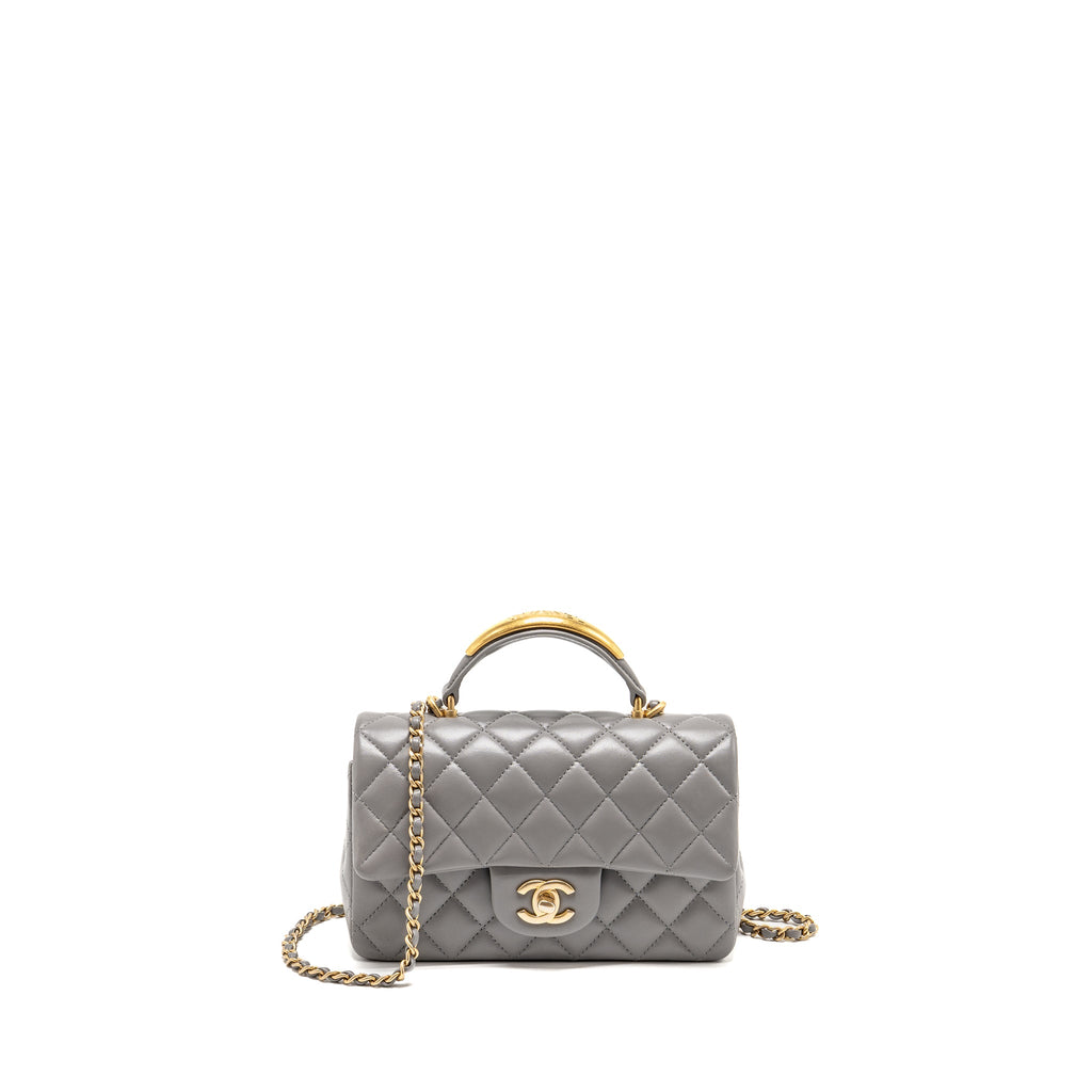 chanel-22k-metal-top-handle-mini-rectangular-flap-bag-lambskin-grey-ghw-microchip