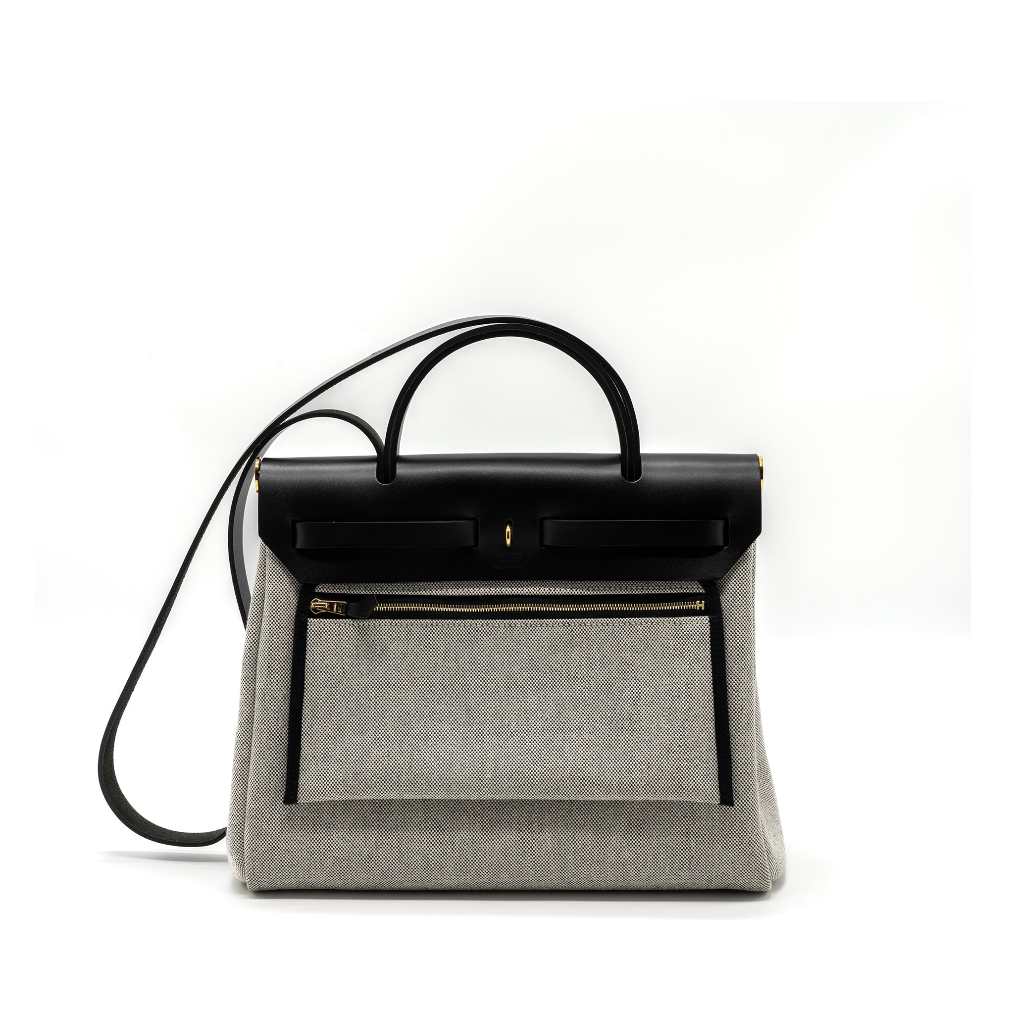 hermes-herbag-31-zip-bag-toile-h-plume-canvas-hunter-leather-black-ecru-ghw-stamp-u-1