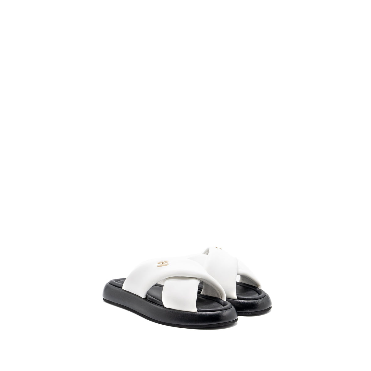 chanel-size-39-quilted-sandal-lambskin-white-black-lghw