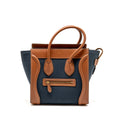 celine-micro-luggage-bag-calfskin-denim-navy-tan-ghw