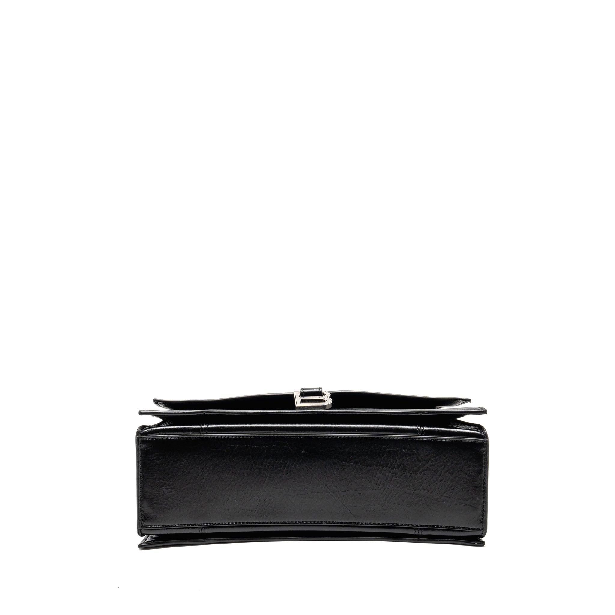 balenciaga-medium-crush-shoulder-bag-calfskin-leather-black-shw