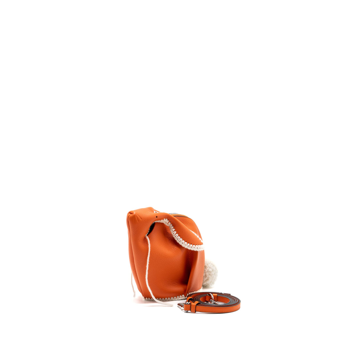 loewe-mini-bunny-crossbody-bag-calfskin-orange-white-shw
