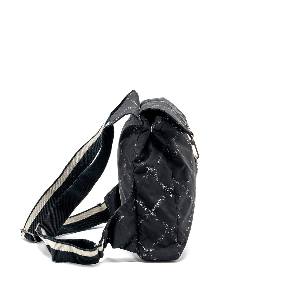chanel-travel-line-check-nylon-backpack-black-white-ruthenium-hardware