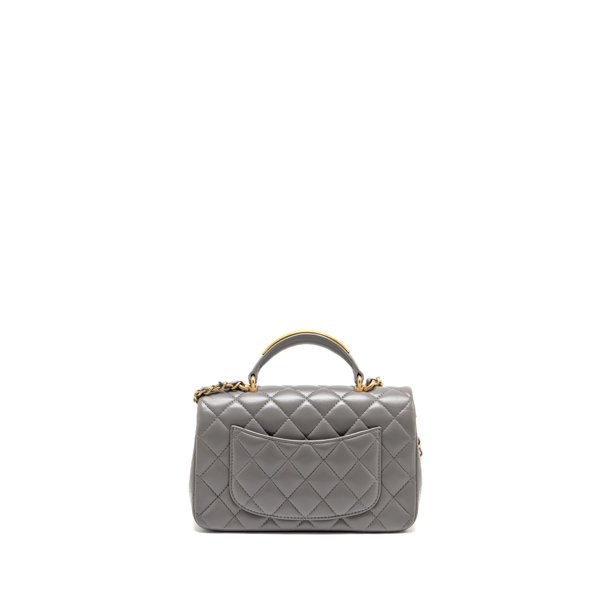 chanel-22k-metal-top-handle-mini-rectangular-flap-bag-lambskin-grey-ghw-microchip