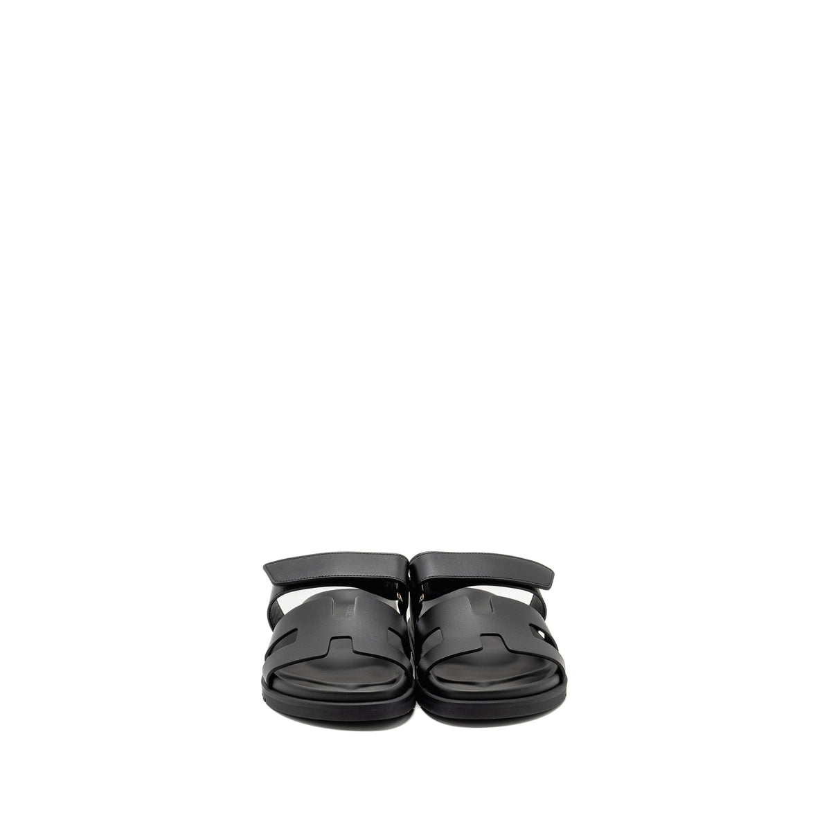 HERMES CHYPRE SANDAL CALFSKIN BLACK