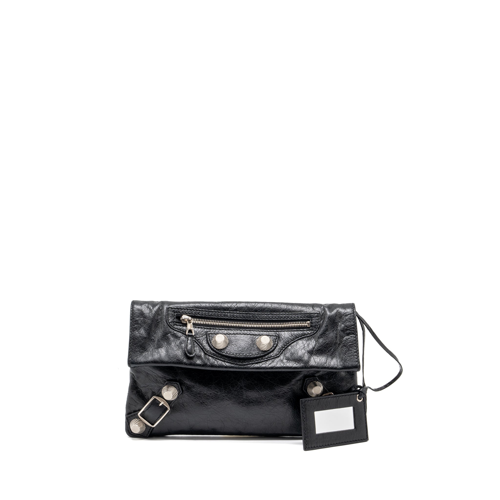baleciaga-city-fold-clutch-leather-black-shw