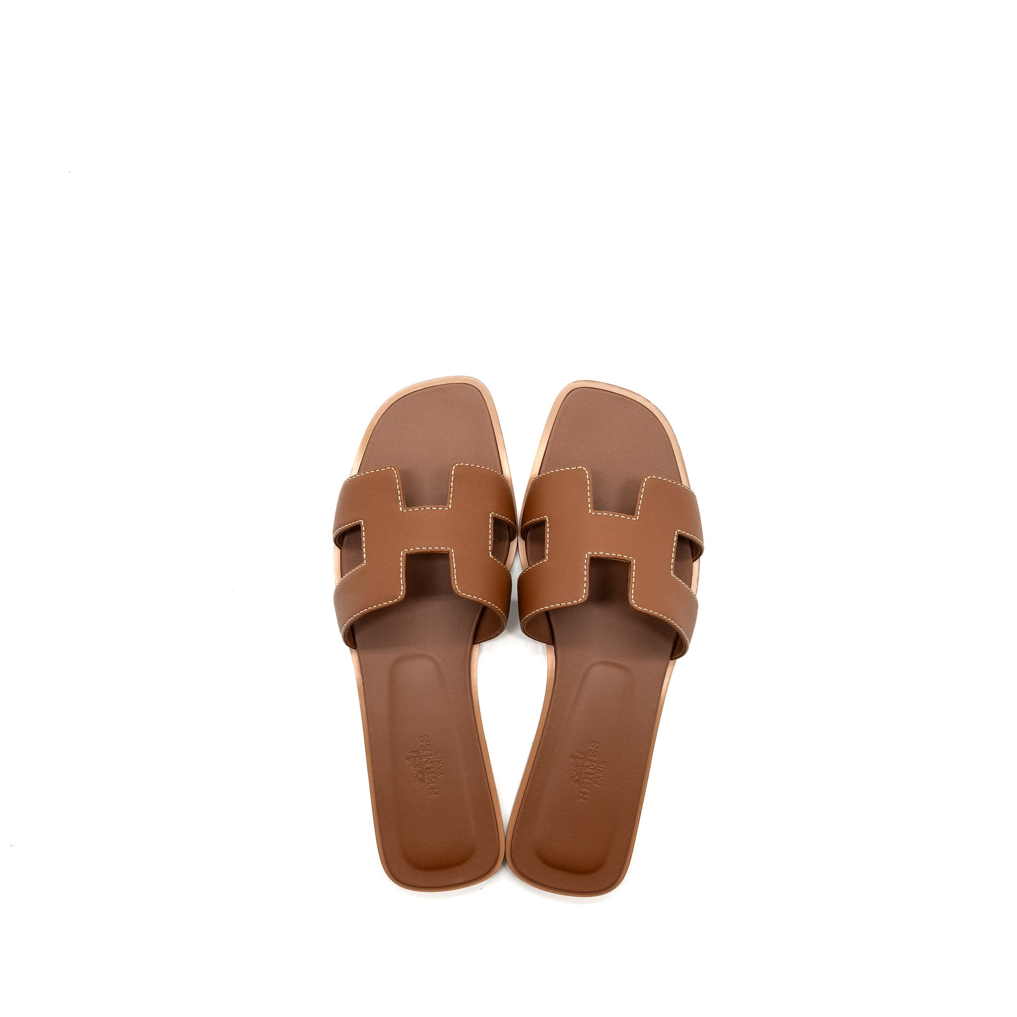 hermes-size-37-5-oran-sandals-box-calfskin-leather-gold