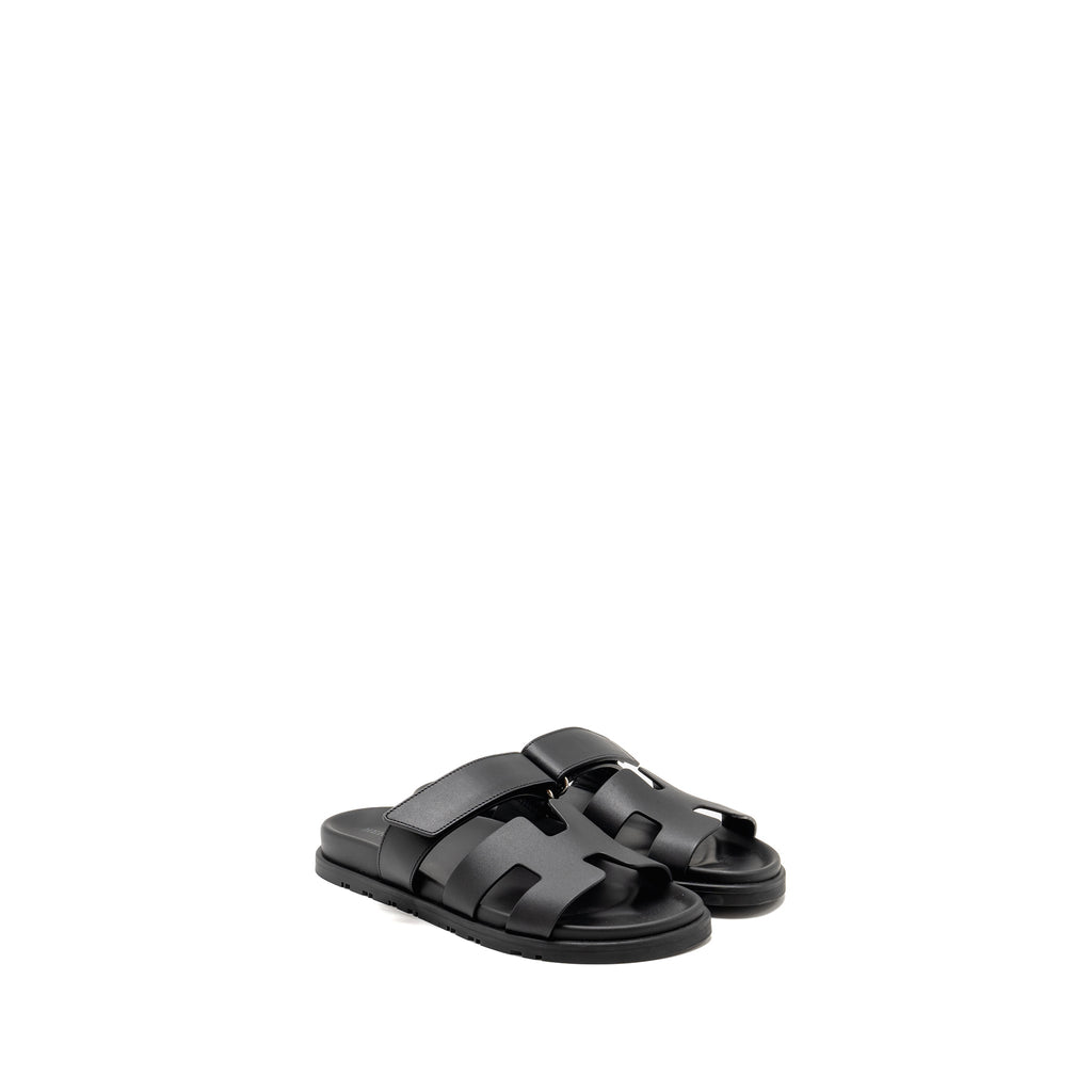 hermes-size-37-chypre-sandals-calfskin-black