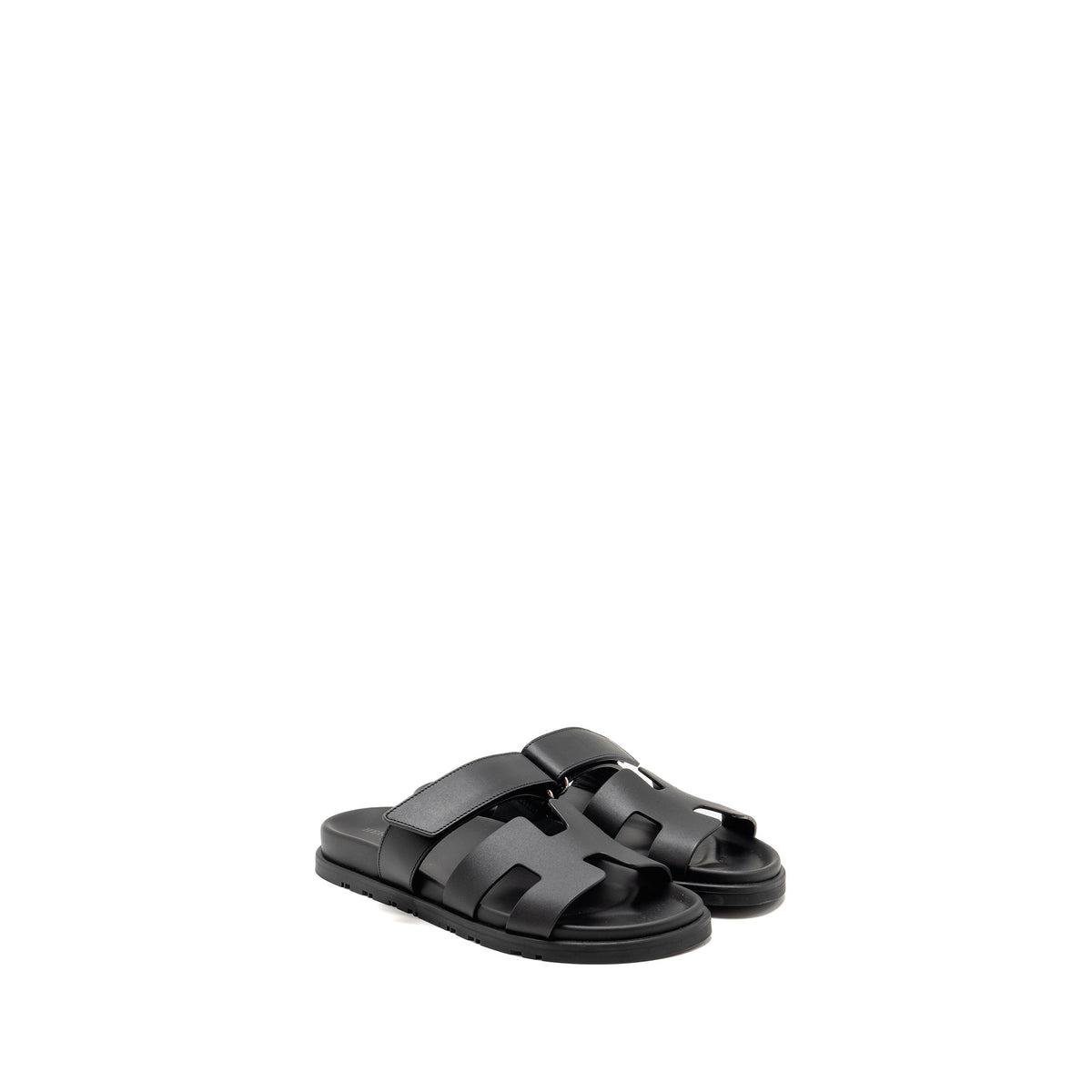 hermes-size-37-chypre-sandals-calfskin-black