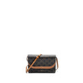 celine-wallet-on-strap-triomphe-canvas-smooth-lambskin-tan-ghw-4