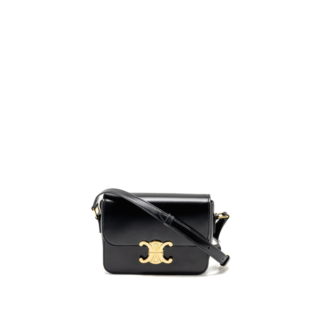 celine-teen-triomphe-bag-shiny-calfskin-black-ghw