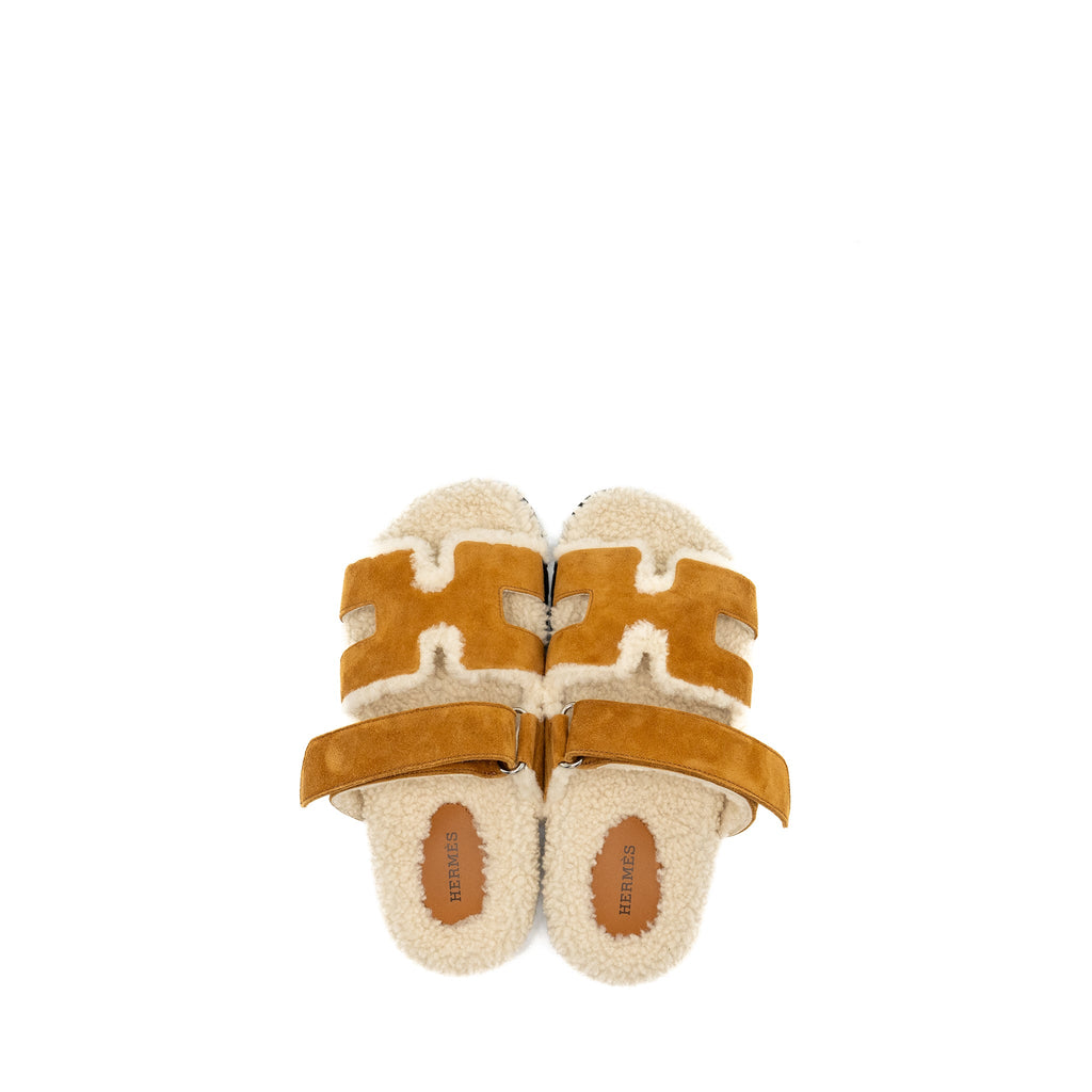 hermes-size-37-5-chypre-sandals-chevre-goatskin-shearling-naturel-ecru