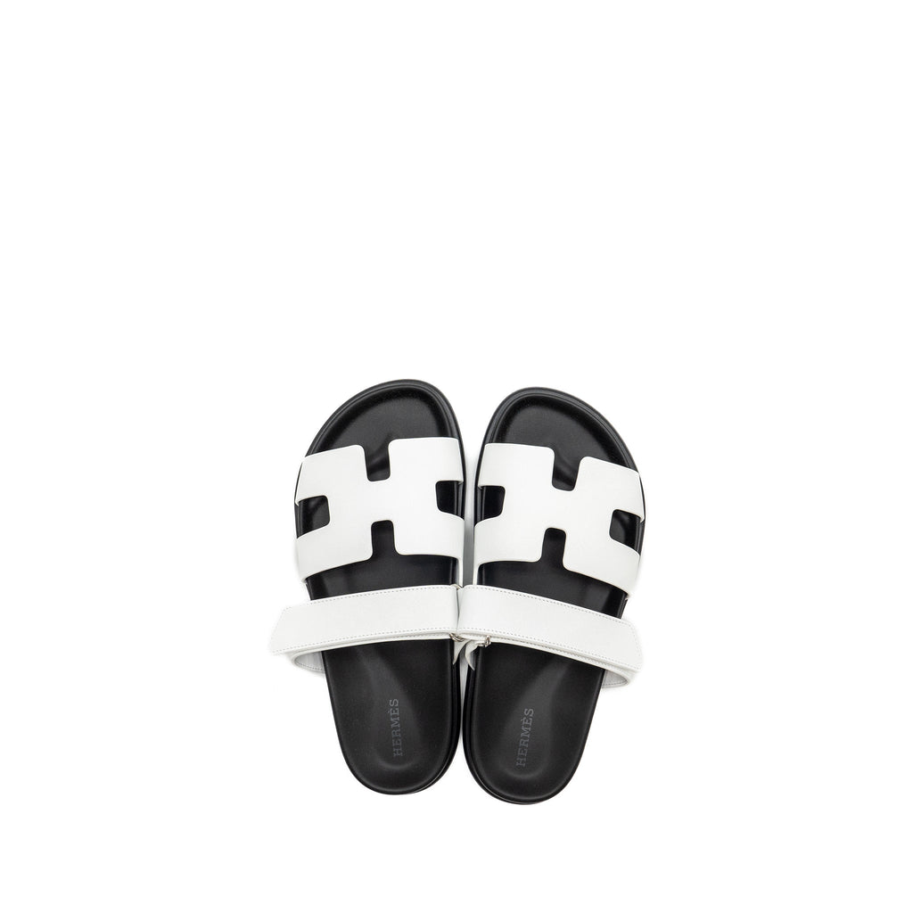 hermes-size-38-chypre-sandals-white-black