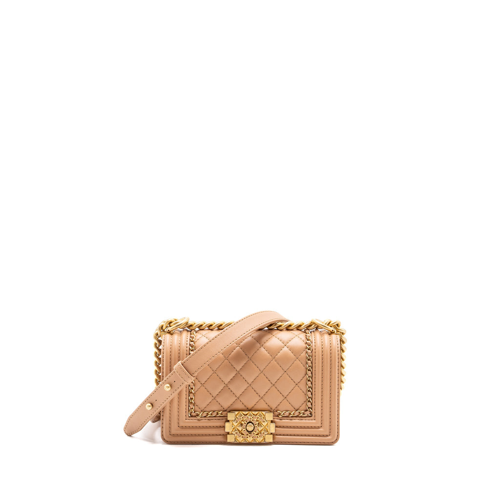 chanel-small-boy-bag-limited-edition-calfskin-dark-beige-ghw