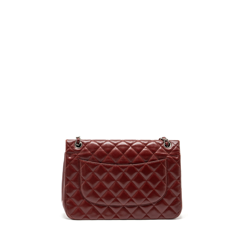 chanel-classic-jumbo-double-flap-bag-caviar-dark-red-shw