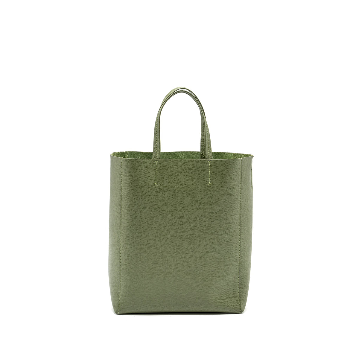 celine-vertical-cabas-tote-bag-grained-calfskin-green-ghw