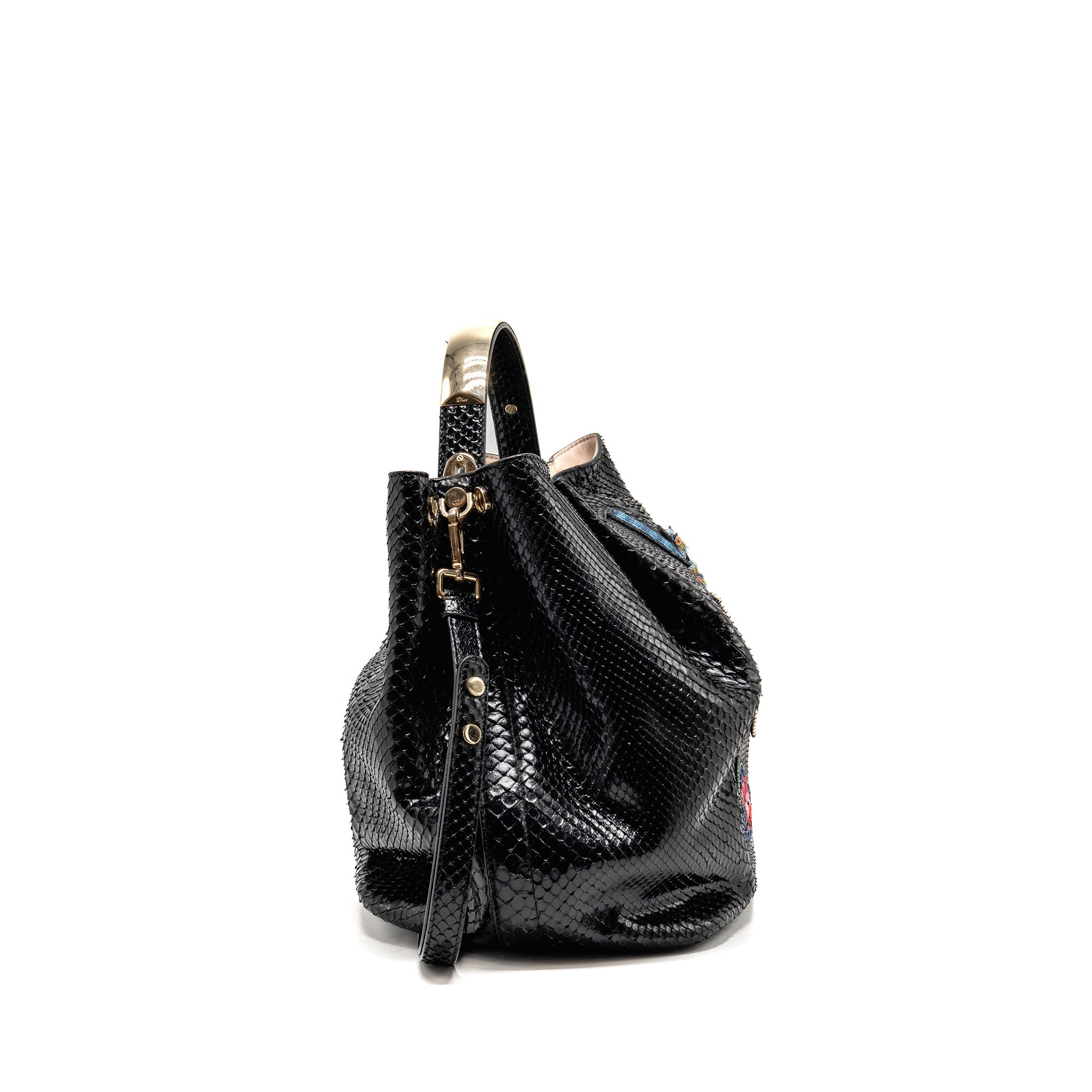 dior-diorific-tote-bag-python-leather-black-shw