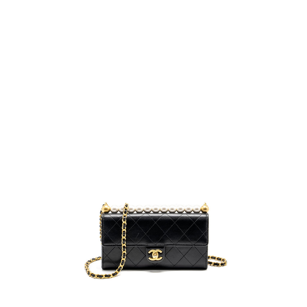chanel-quilted-pearl-long-wallet-on-chain-goatskin-black-ghw