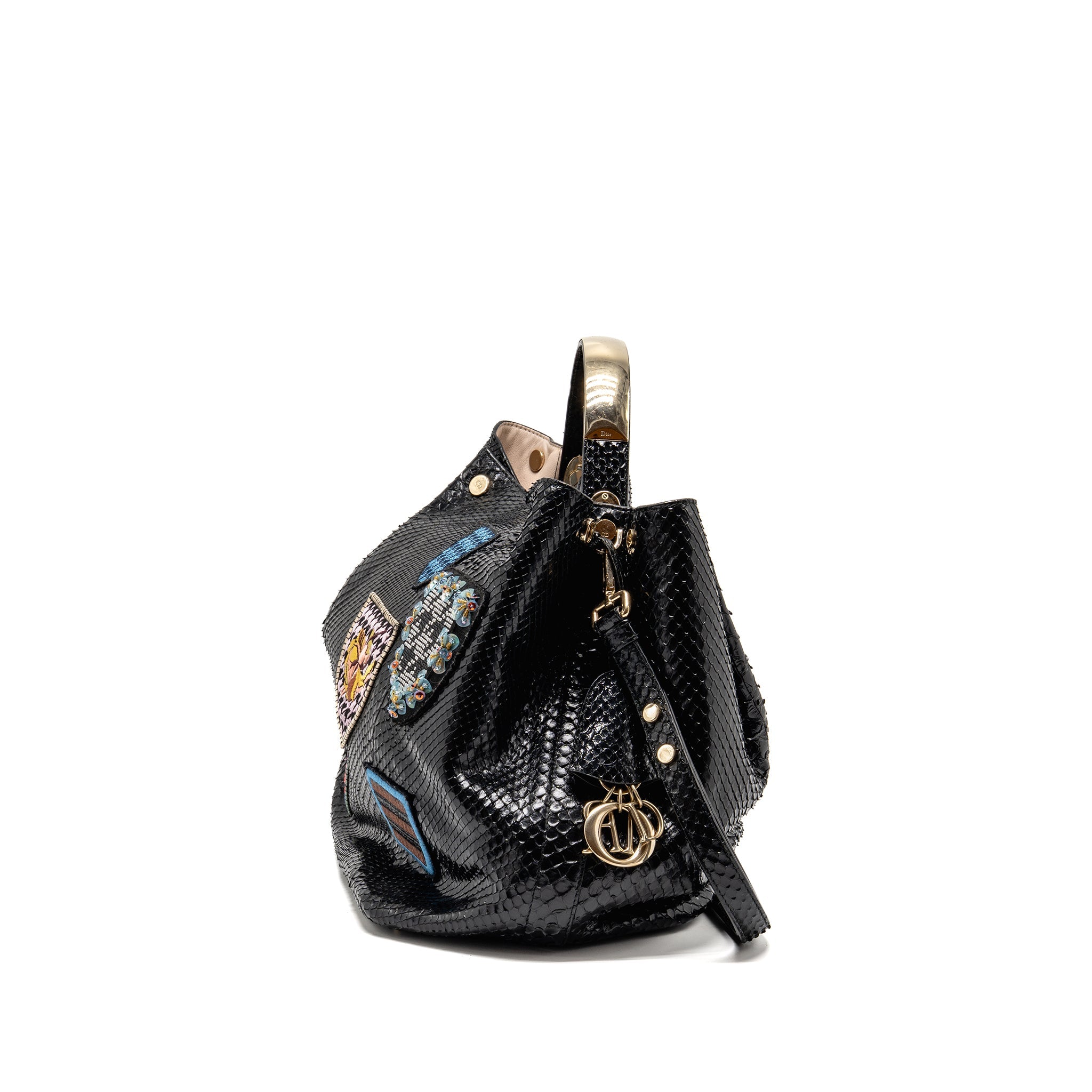 dior-diorific-tote-bag-python-leather-black-shw
