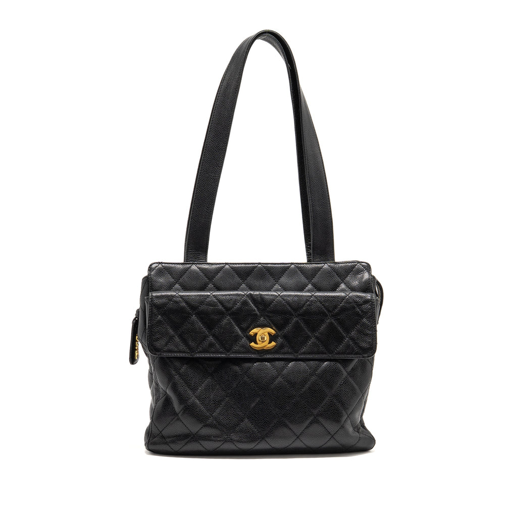 chanel-quiltede-zip-shoulder-bag-caviar-black-ghw