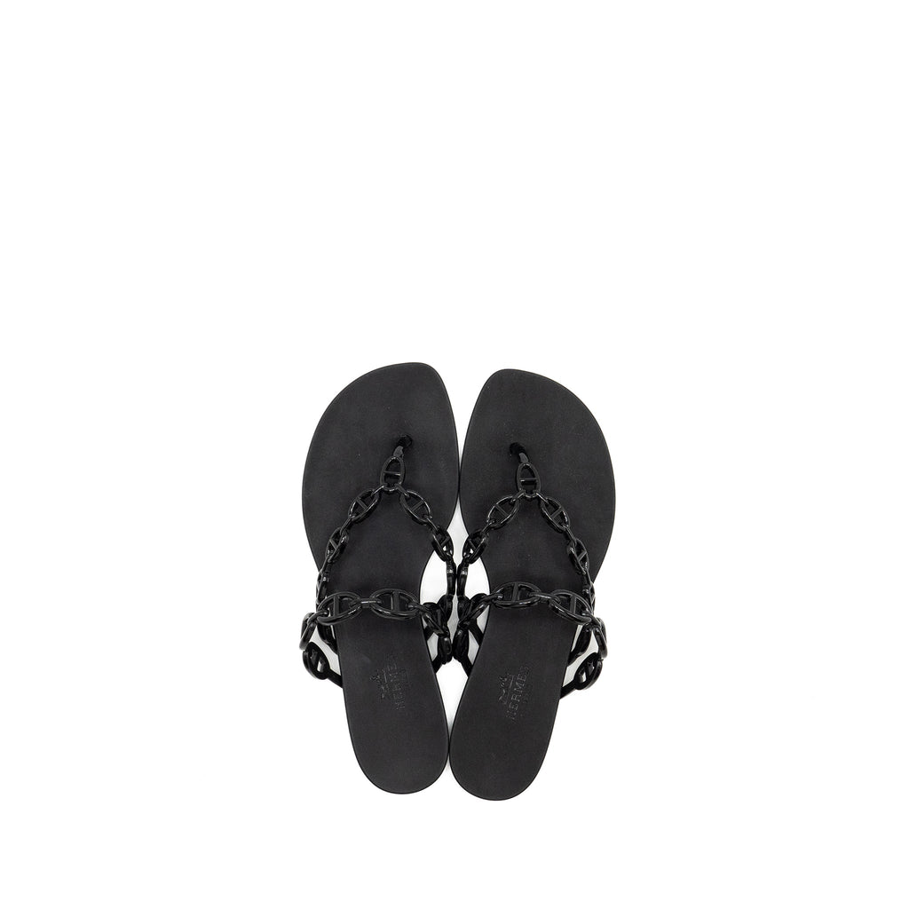 hermes-size-36-island-sandals-black