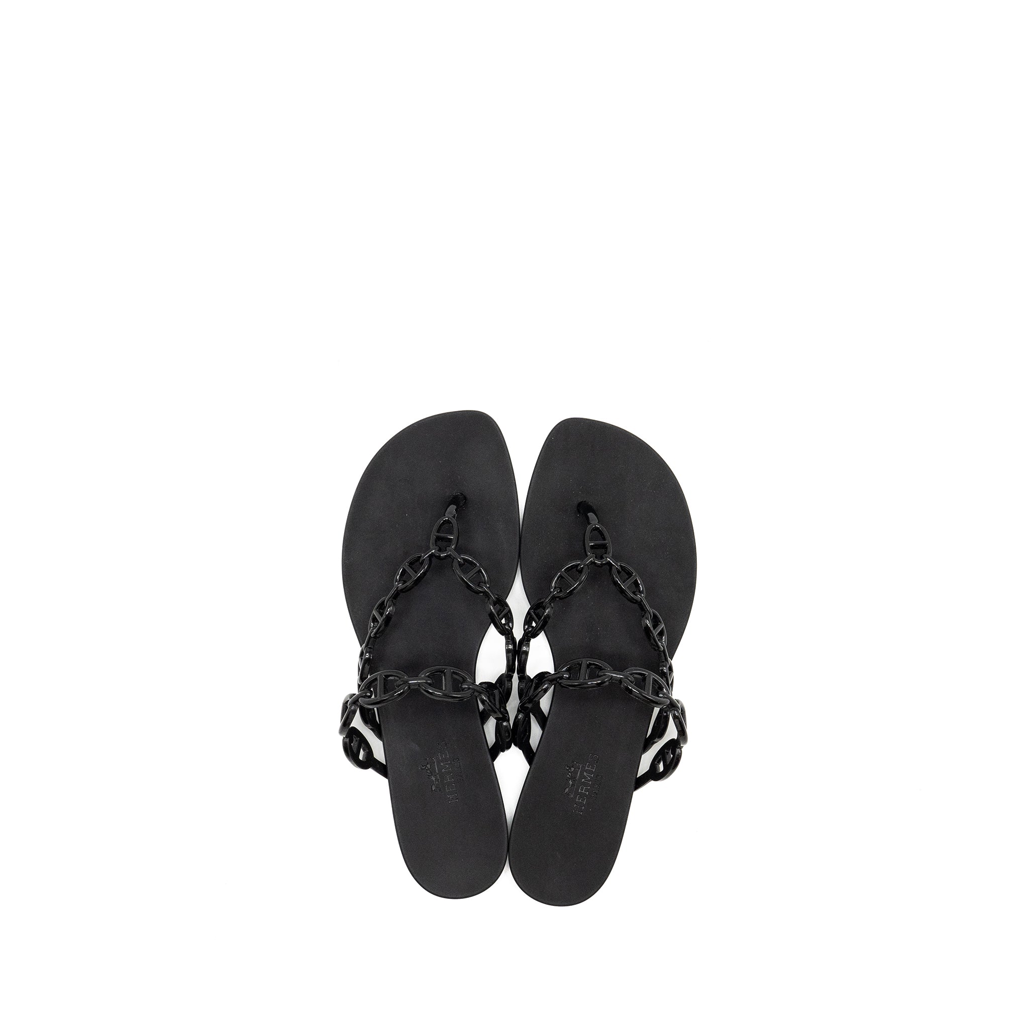hermes-size-36-island-sandals-black