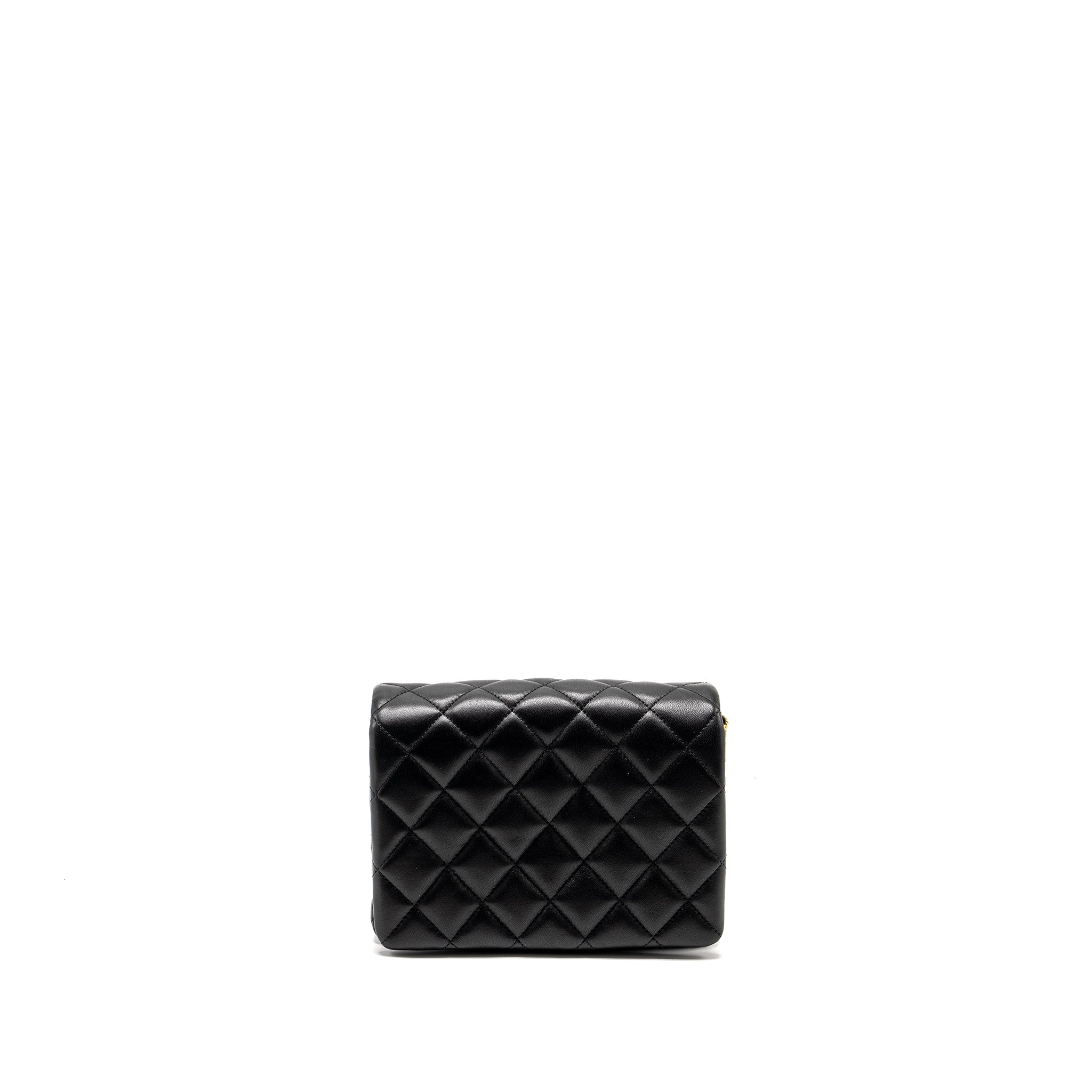 chanel-22a-button-on-chain-flap-bag-lambskin-black-ghw-microchip-copy