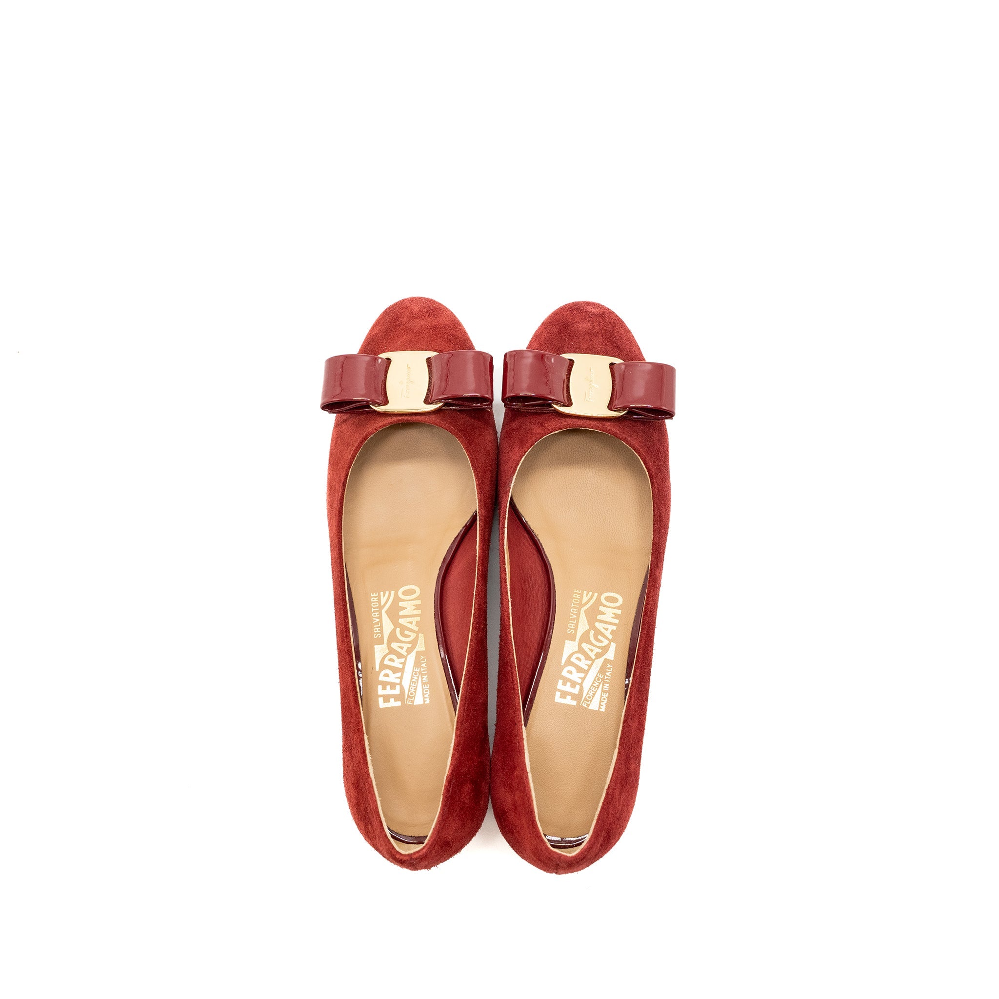 salvatore-ferragamo-size-5-5-my-muse-suede-patent-red-ghw-copy