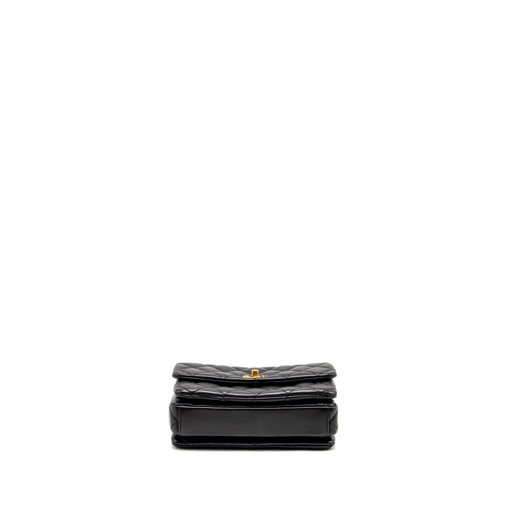 chanel-22a-button-on-chain-flap-bag-lambskin-black-ghw-microchip-copy
